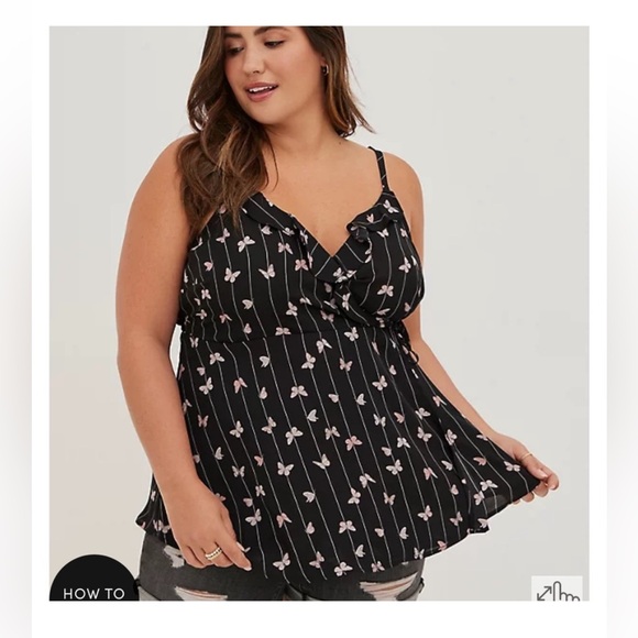 Torrid Faux Wrap Cami - Picture 3 of 13